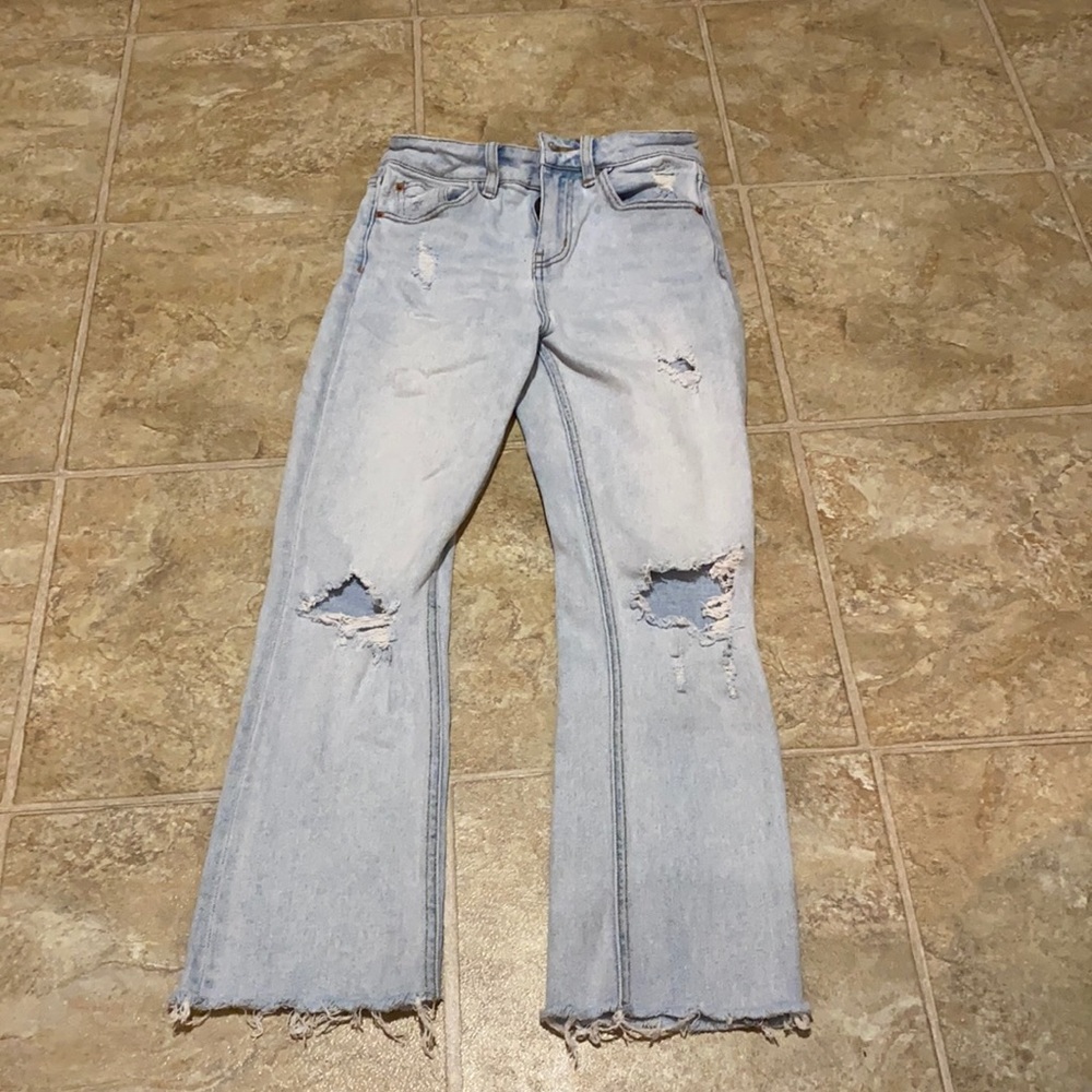 BDG by urban outfitters size 25 kick flare high rise cropped jeans